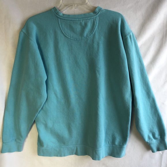 Vintage Comfort Colors Sweatshirt Wooden Nickel Indian Blue Faded 90s Chief Sm - Picture 4 of 6